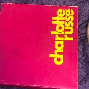 Pink & black high heels